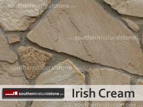 Irish Cream, sandstone, thin veneer stone natural face