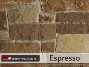 Thin Veneer Chopped Natural Stone, Espresso Moon Stone