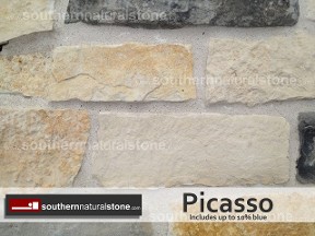 Thin Veneer Chopped Natural Stone, Picasso Stone