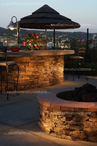 Cultured Stone Wall, Texas