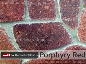 Mexican Flagstone, Prophyry, red, granite